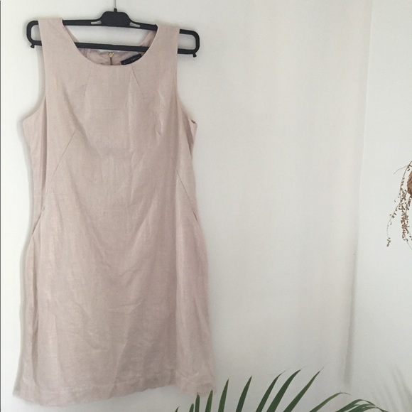 Linen & Cotton Shift Dress - Picture 1 of 7